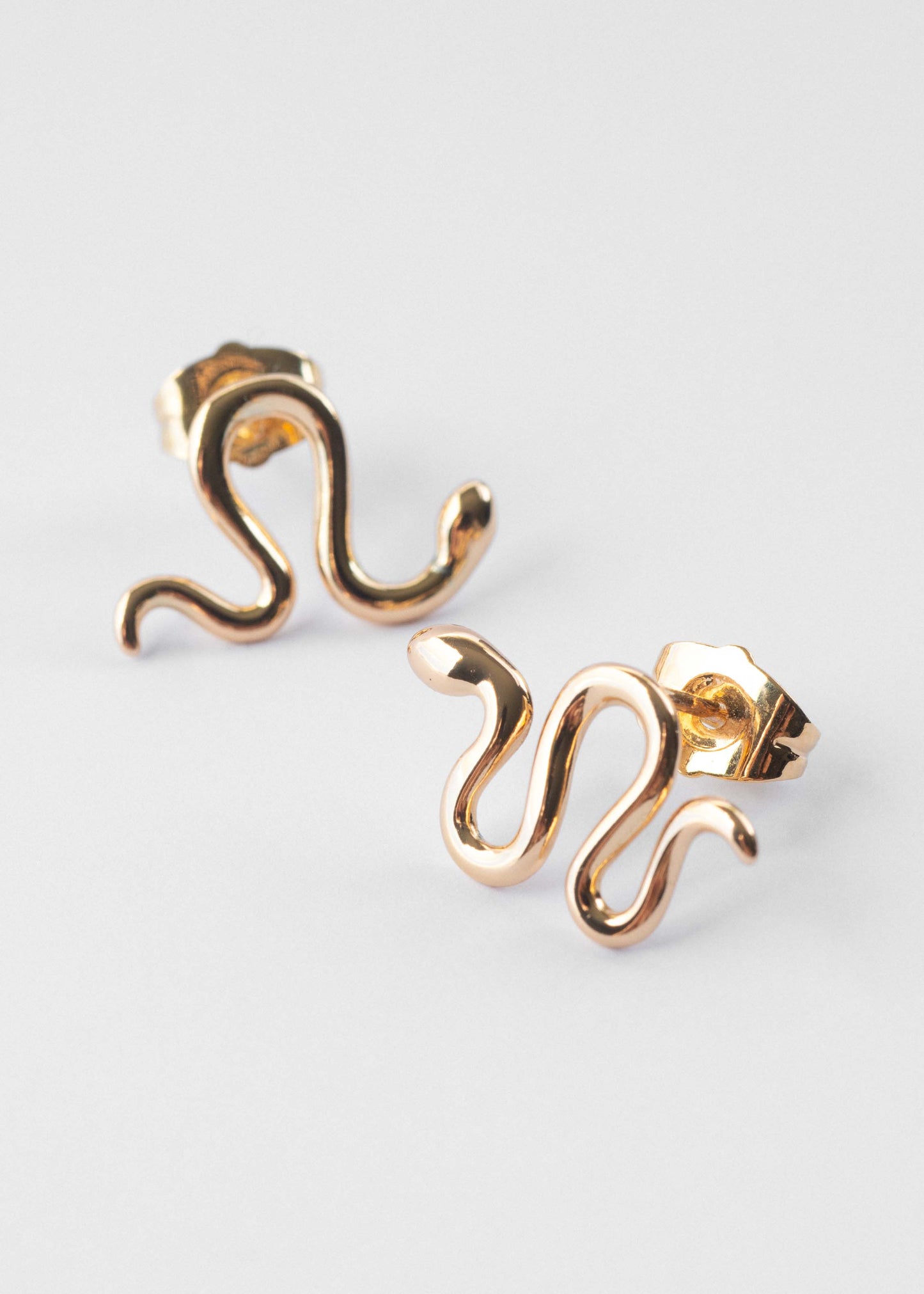 snake ohrringe gold